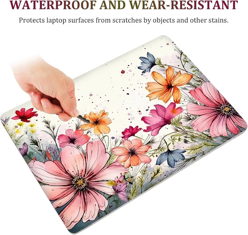 ARTSO Laptop Skin Sticker Decal,16.5 17 17.3inch Laptop Netbook PC Notebook Universal Vinyl Reusable Skin Sticker Cover Personalized Art Case Protector, Flowers Plants - Image 2